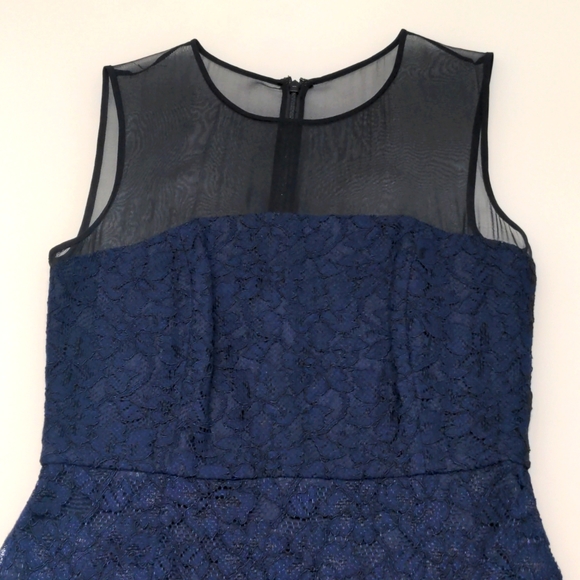 diane von furstenberg - Navy lace dress - Picture 1 of 4